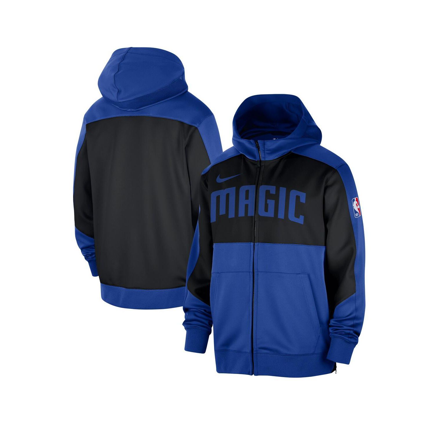 Men's Blue Orlando Magic Authentic On-Court Showtime Performance Full-Zip Hoodie