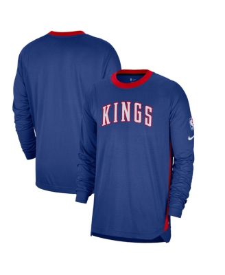 Nike - Men's Blue Sacramento Kings 2024/25 City Edition Authentic Pregame Performance Long Sleeve Shooting T-Shirt