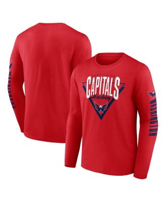 Fanatics - Men's Red Washington Capitals Headline Long Sleeve T-Shirt