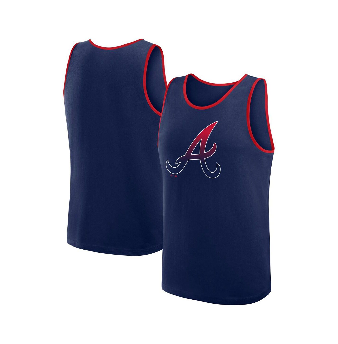 Мужская футболка Logo Athletic Navy Atlanta Braves Unmatched Success — фото 1