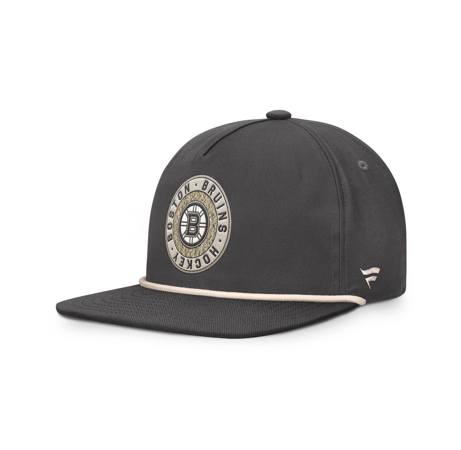Men's Charcoal Boston Bruins Closer Adjustable Hat