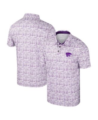Colosseum - Men's Purple Kansas State Wildcats It's Time Allover Print Polo
