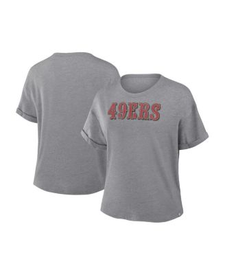 Fanatics - Women's Heather Gray San Francisco 49ers Tri-Blend T-Shirt