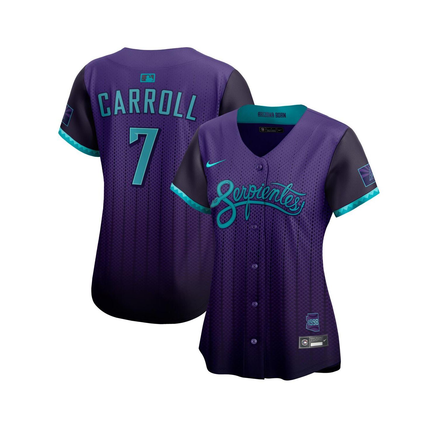 Women's Corbin Carroll Purple Arizona Diamondbacks 2025 City Connect Limited Player Jersey