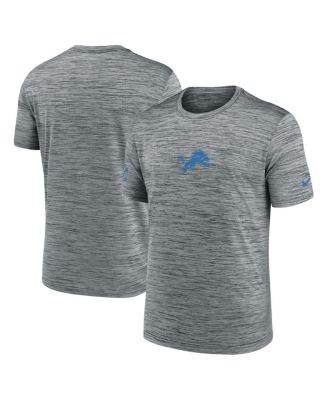 Nike - Men's Gray Detroit Lions Sideline Velocity Performance T-Shirt