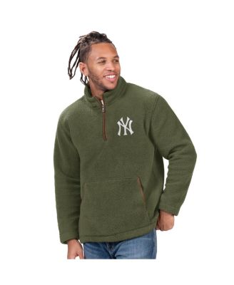 G-III Sports by Carl Banks - Men's&nbsp; Hunter Green New York Yankees Everest Fleece Quarter-Zip Jacket