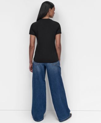 Women's Pins And Patches Crewneck T-Shirt