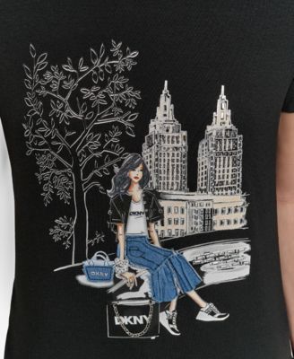 Women's Bow Bridge Conversational Crewneck Tee