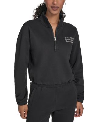 Performance Women's Mini Triple Logo Fleece Half-Zip Pullover Sweatshirt