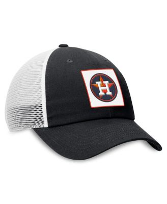Men's Black Houston Astros Rise Adjustable Trucker Hat