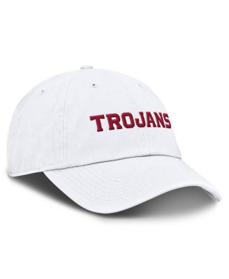 Men's White USC Trojans Core Club Mascot Wordmark Adjustable Hat