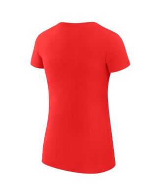 Women's Red Boston Red Sox City Graphic Fitted T-Shirt