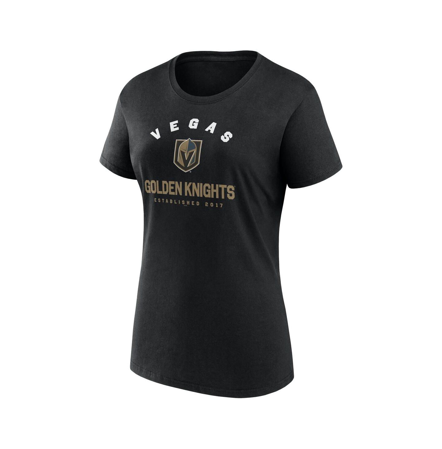 Женская футболка Logo Athletic Black Vegas Golden Knights Unrivaled — фото 2