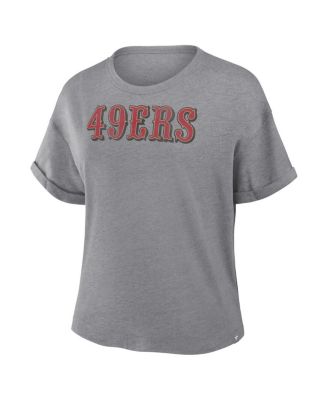 Women's Heather Gray San Francisco 49ers Tri-Blend T-Shirt