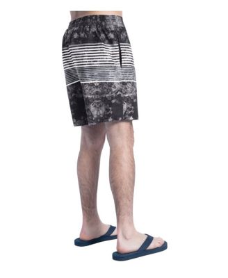 Men's Black/Gray Las Vegas Raiders Horizon Volley Swim Shorts