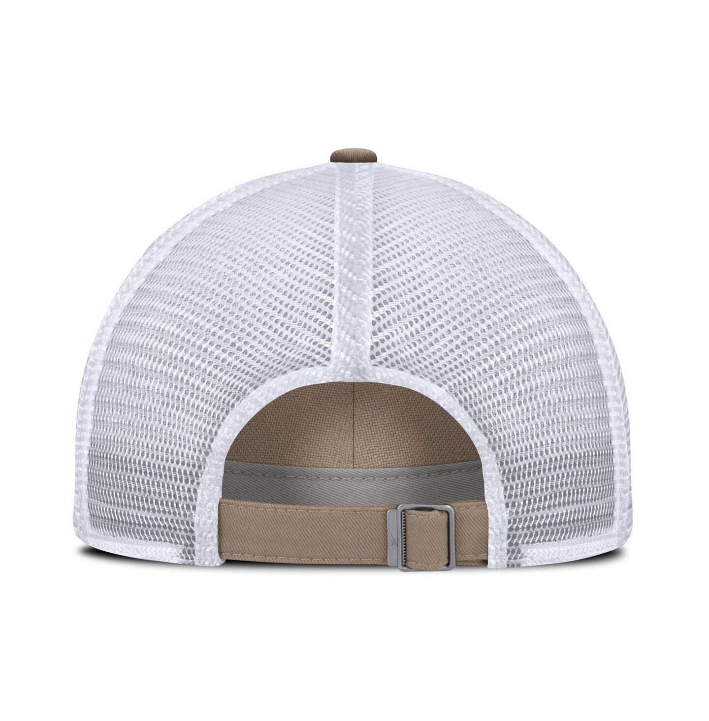 Кепка Nike Khaki/White Houston Astros Club Trucker Adjustable Hat — фото 4