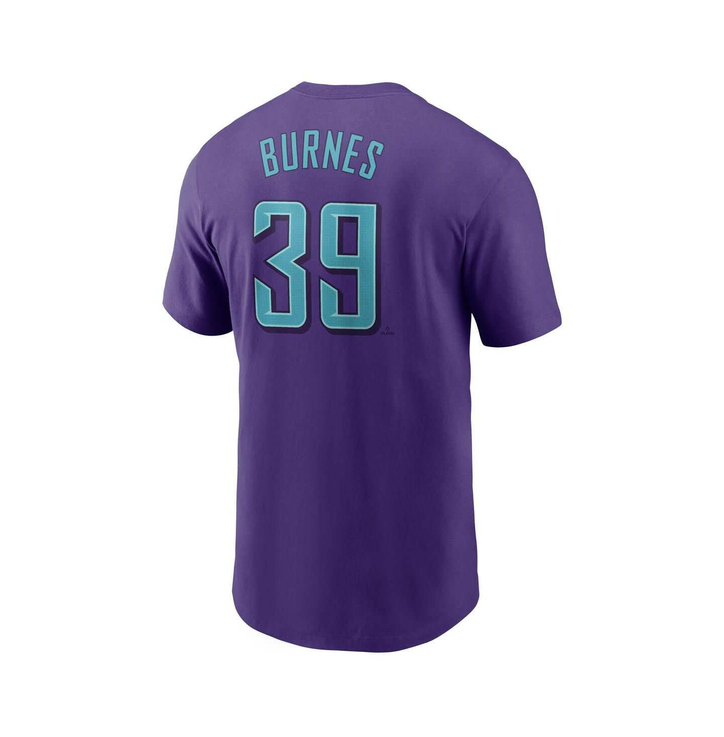 Мужская футболка Nike Corbin Burnes Purple Arizona Diamondbacks 2025 City Connect Fuse Name & Number — фото 3