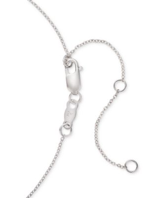 Diamond Pendant Necklace (1 ct. t.w.) in 14k White Gold, 18" + 2" extender, Exclusively at Macy's