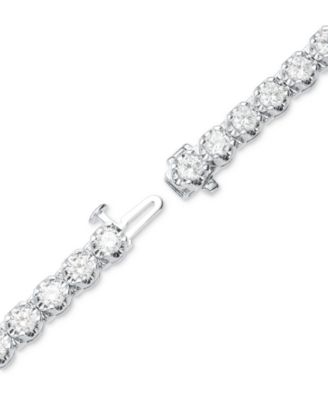 Diamond Tennis Bracelet (5 ct. t.w.) in 14k White or Yellow Gold, Created for Macy's