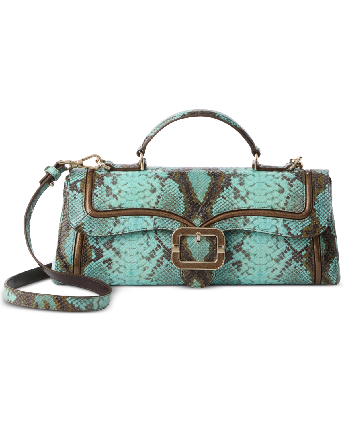 Dayan Leather Satchel - Turquoise Stone