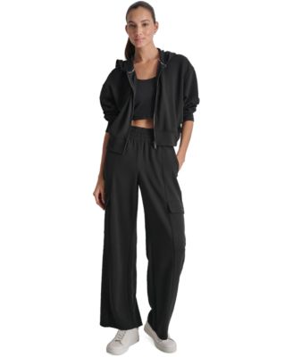 Women's Drop-Shoulder High-Line Zip Scuba Hoodie