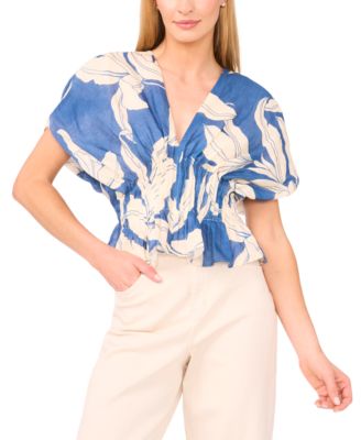 Parker - Women's The Hallie Linen-Blend Pintucked Top