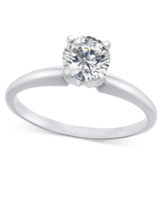 Macy's - Diamond (1 ct. t.w.) Engagement Ring in 14K White, Yellow or Rose Gold