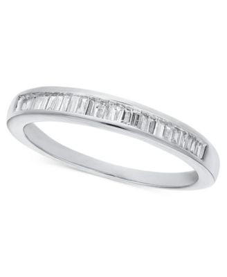 Diamond Baguette Band (1/7 ct. t.w.) in 14k White Gold, Gold, or Rose Gold