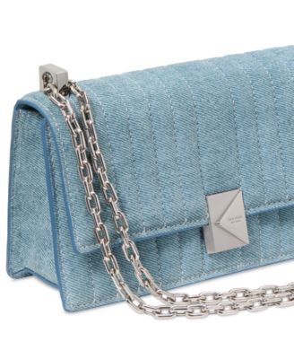 Deco Quilted Denim Mini Leather Crossbody