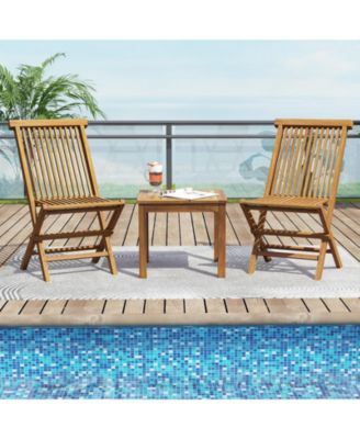 Outdoor Square Side Table End Table for Patio – Ideal for Snacks, Drinks, and Coffee