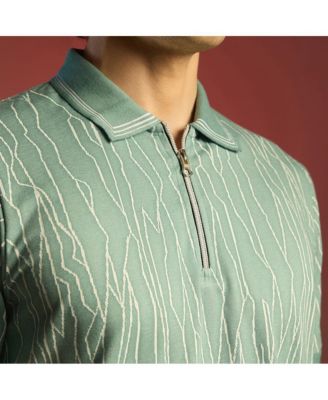 Men's Sea Green Crevice-Lined T-Shirt