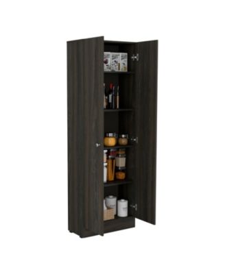 Dakari Multistorage Double Door Cabinet, Five Shelves