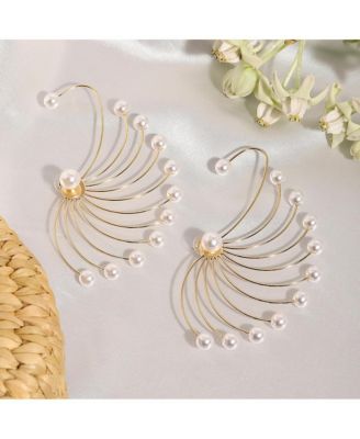 Gold-Plated Swirl Stud Earrings