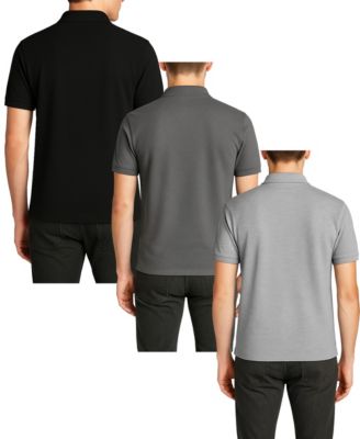 Men's 3-Pack Polo Avenue Short Sleeve Pique Polo Shirt