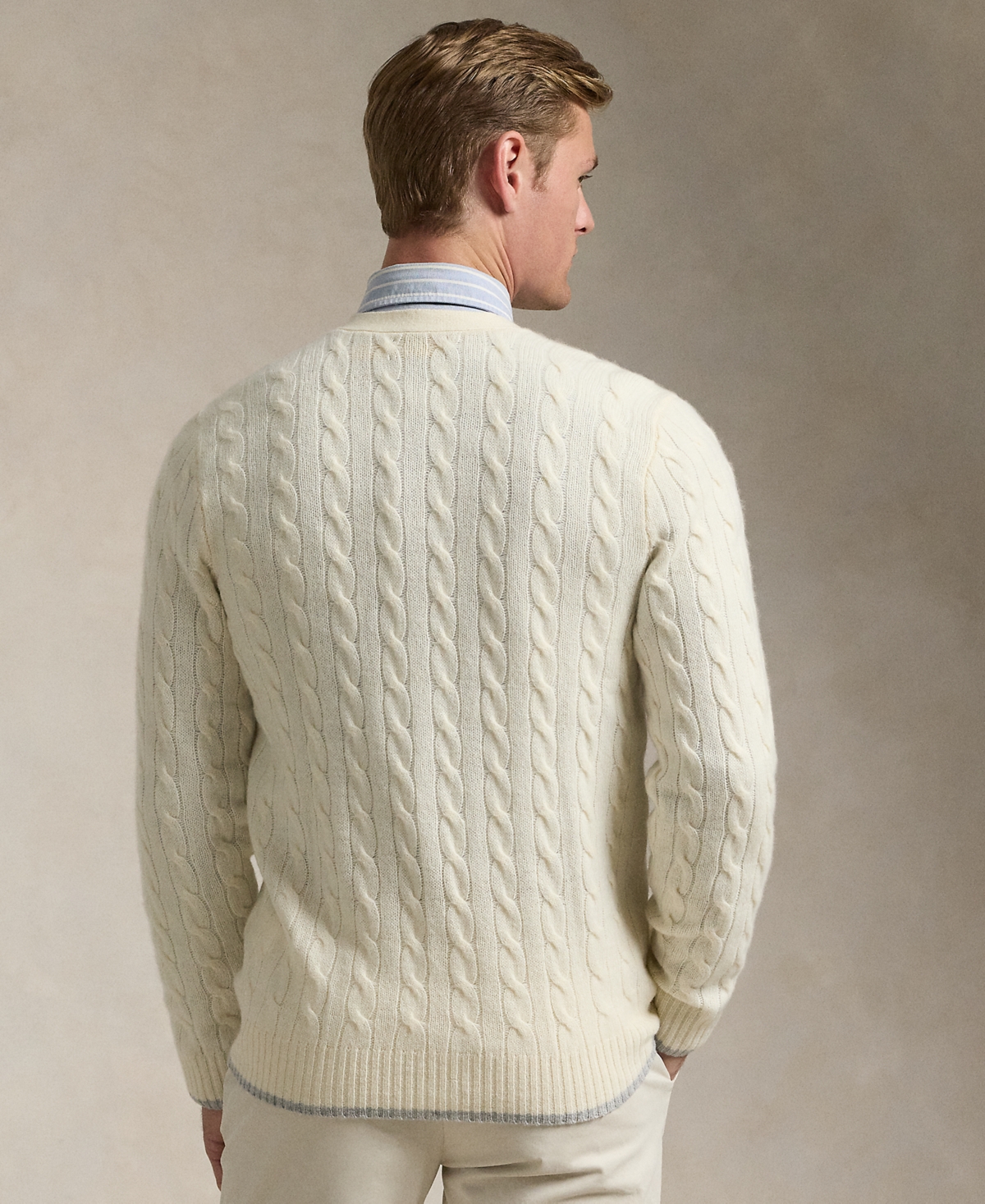 Polo Ralph Lauren Men's Cable-Knit Wool-Cashmere Cardigan