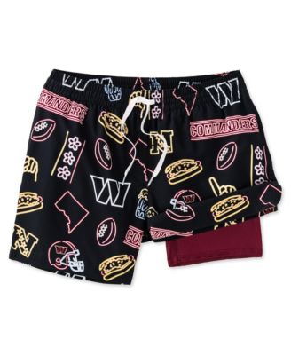 Chubbies - Men's 5.5" Black Washington Commanders The Neon Lined Classic Swim Trunks