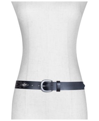 Women's Embroidery Perf Rivets Belt
