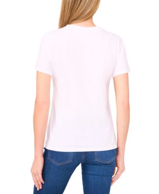 Women's Cotton Embellished T-Shirt