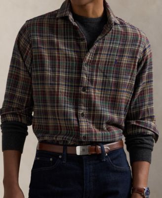 Men's Classic-Fit Plaid Brushed Flannel Shirt