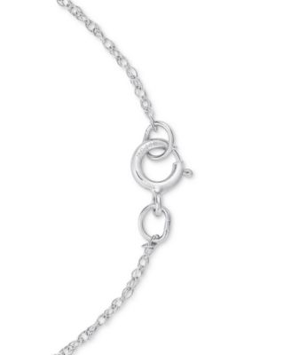 Sapphire (1-1/4 ct. t.w.) & Diamond (1/4 ct. t.w.) 18" Pendant Necklace in 14k White Gold (Also available in Tanzanite, Emerald and Ruby)