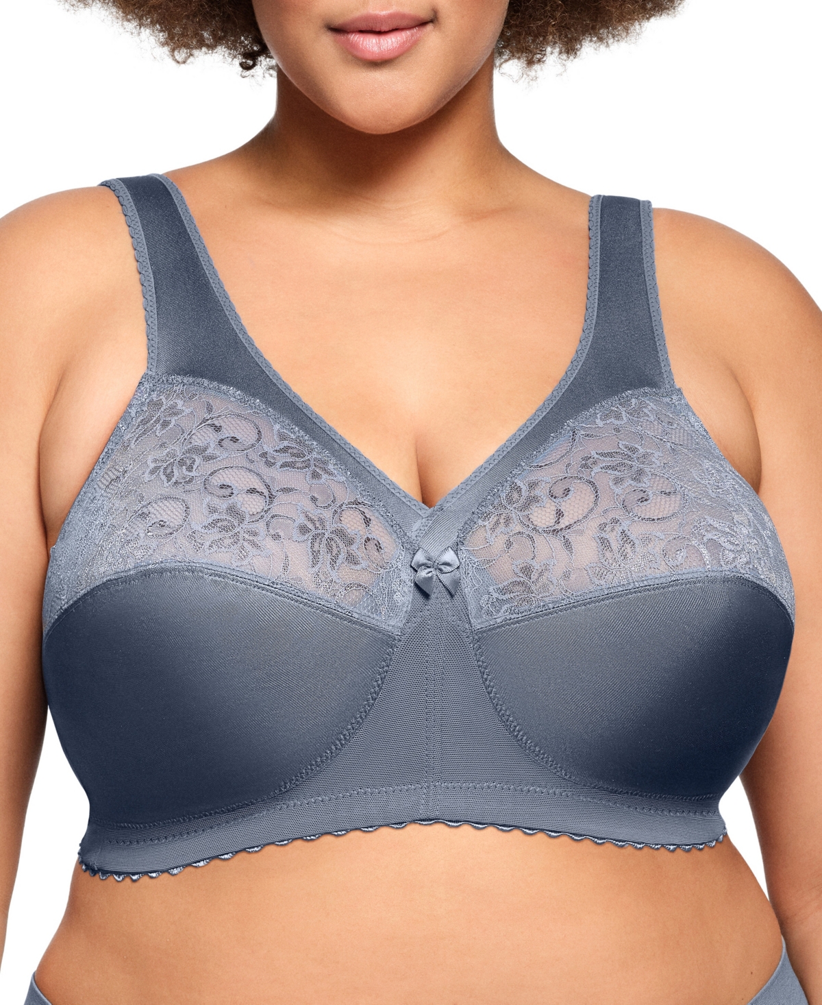 Plus Size Full Figure MagicLift Original Support Wire Free Bra 1000 - Folkstone Gray