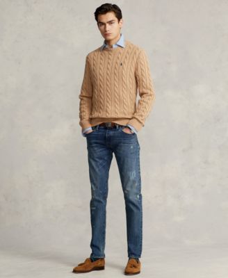 Men's Cable-Knit Cotton Sweater