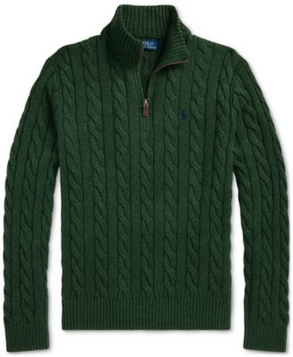 POLO RALPH LAUREN - 【美品】 Polo Ralph Lauren cotton cable Knit Polo Ralph Lauren Men's Cable-Knit Cotton Sweater - Macy's