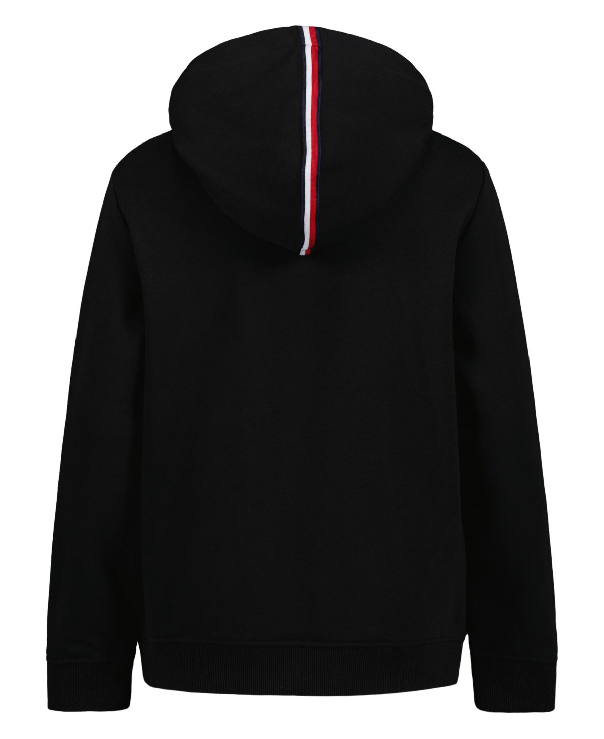 Tommy Hilfiger Big Boys Essential Logo Embroidered Fleece Hoodie In Black