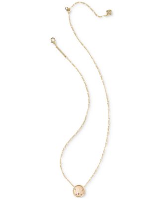 Sand Dollar Short Pendant Necklace, 17-2/5" + 3" extender