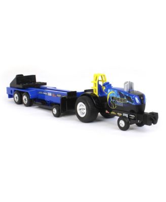 1/64 New Holland "Midnight Blue" Pulling Tractor with Pulling Sled