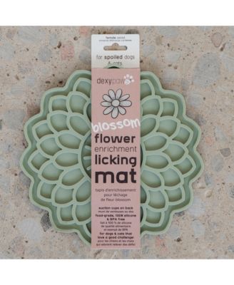 Enrichment Lick Mat: Sage Green Blooming Blossom