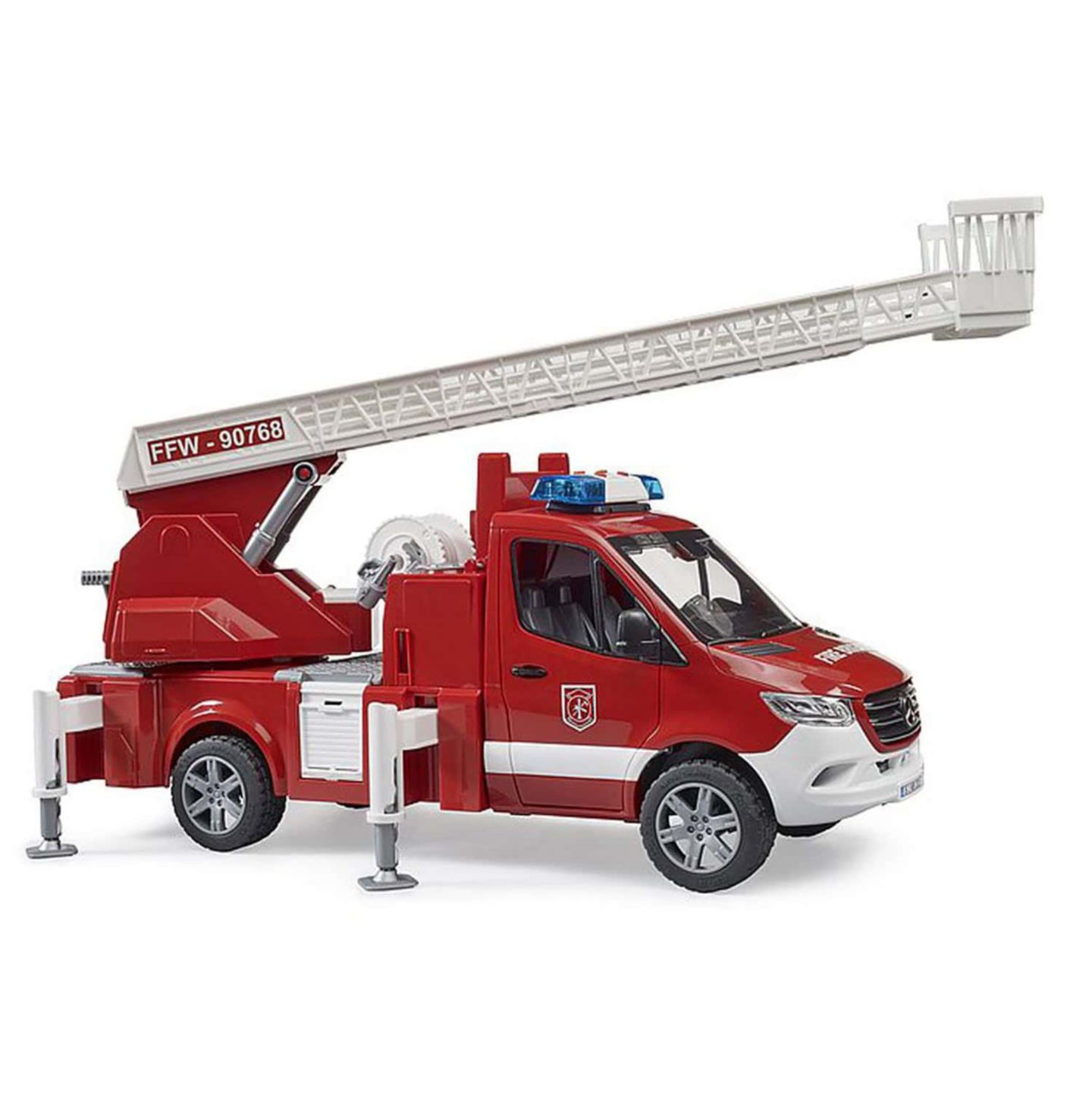 Детские игрушки Bruder 1:16 Scale Mercedes-Benz Sprinter Water Pump & Ladder Fire Engine Truck — фото 3