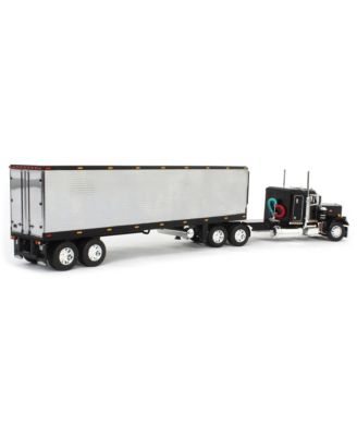 1/64 Black & Chrome Peterbilt 359 with 40ft Vintage Reefer Trailer, DCP