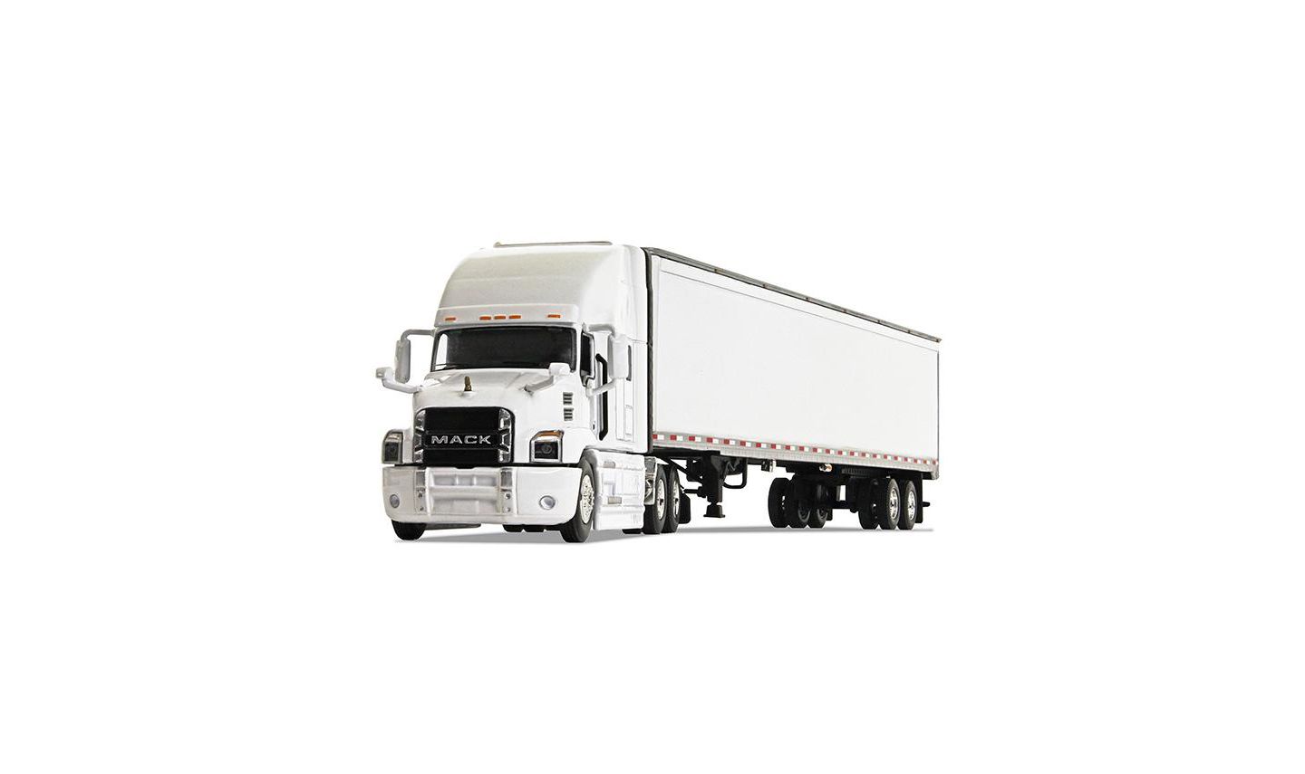 Детская игрушка First Gear 1/64 Scale Mack Anthem Sleeper Cab Die-Cast Collectible Toy Truck With 53ft Box Trailer — фото 1